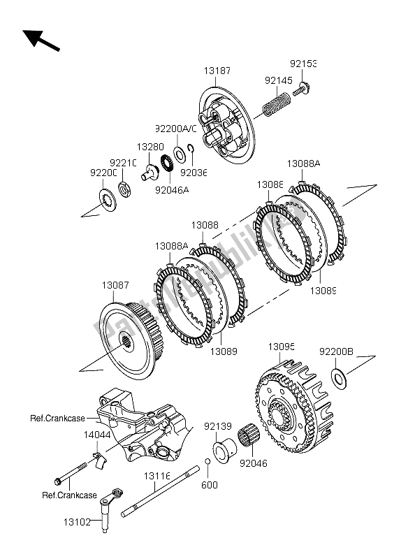 Wszystkie części do Sprz? G? O Suzuki RM Z 250 2004