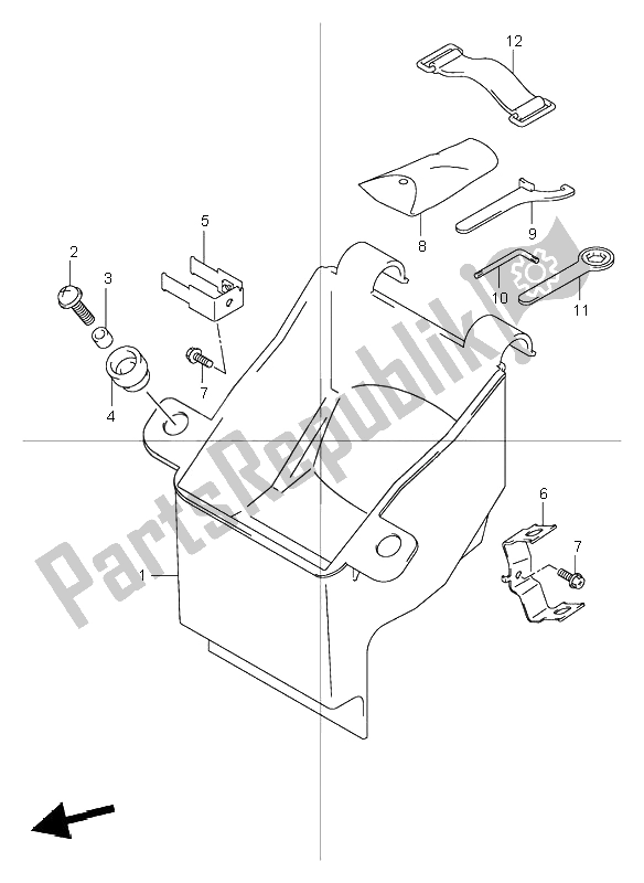 Tutte le parti per il Scatola Manuale del Suzuki GSF 600 NS Bandit 2001