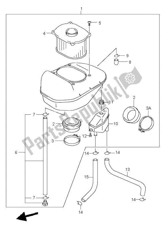 Toutes les pièces pour le Purificateur D'air du Suzuki SV 650 NS 2001