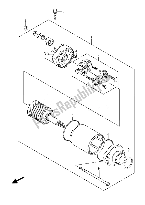 Toutes les pièces pour le Demarreur du Suzuki GSX R 750 2014