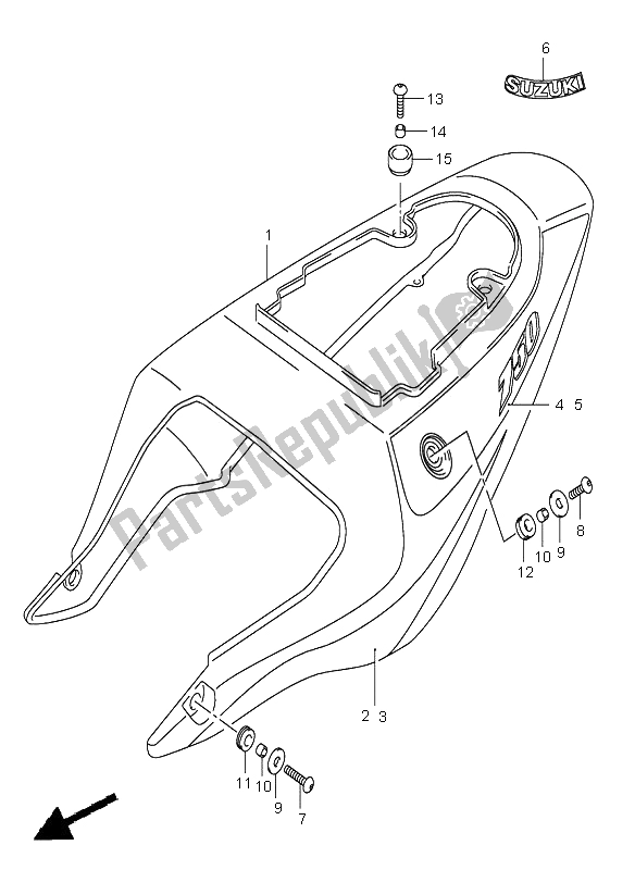 Todas las partes para Cubierta De Marco de Suzuki GSX R 750 2002