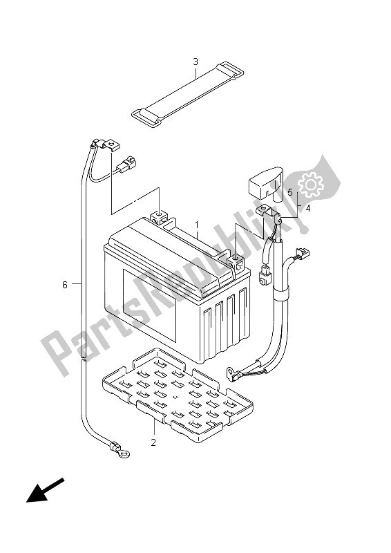 All parts for the Battery (gsx650fa E21) of the Suzuki GSX 650 FA 2012