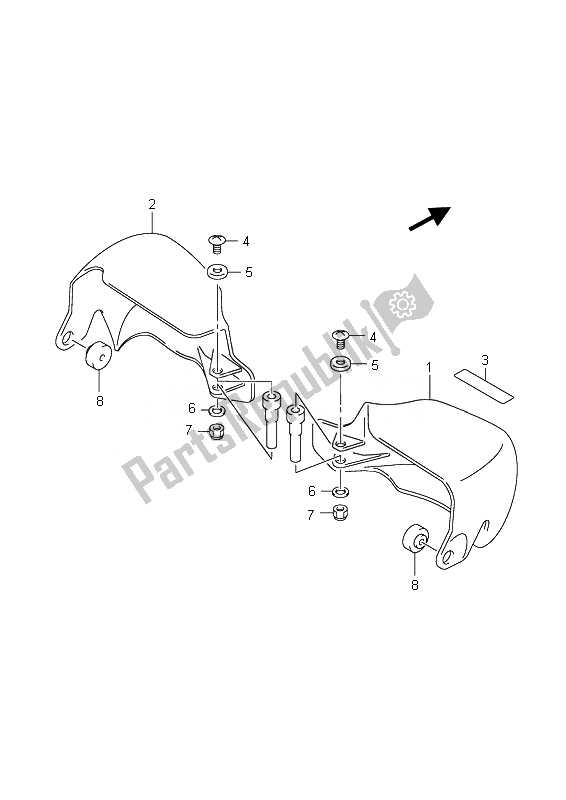 Tutte le parti per il Copertura Nocche (an400z) del Suzuki Burgman AN 400Z 2007