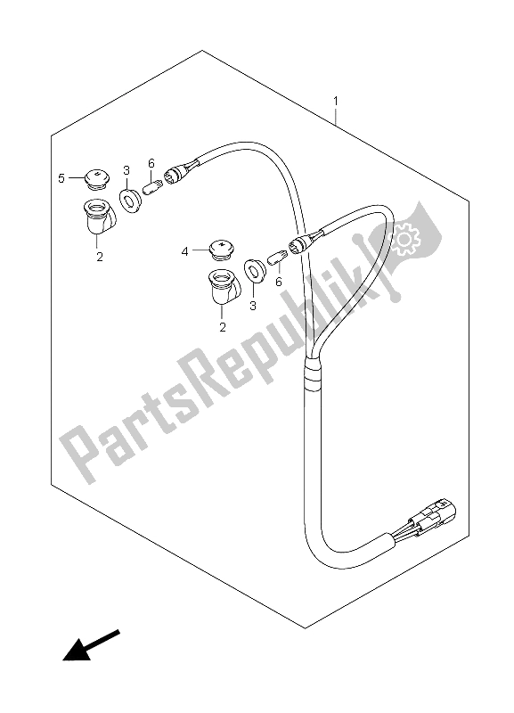 All parts for the Pilot Lamp of the Suzuki LT F 250 Ozark 2008