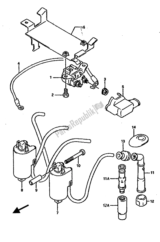 All parts for the Electrical of the Suzuki GSX R 750 1990