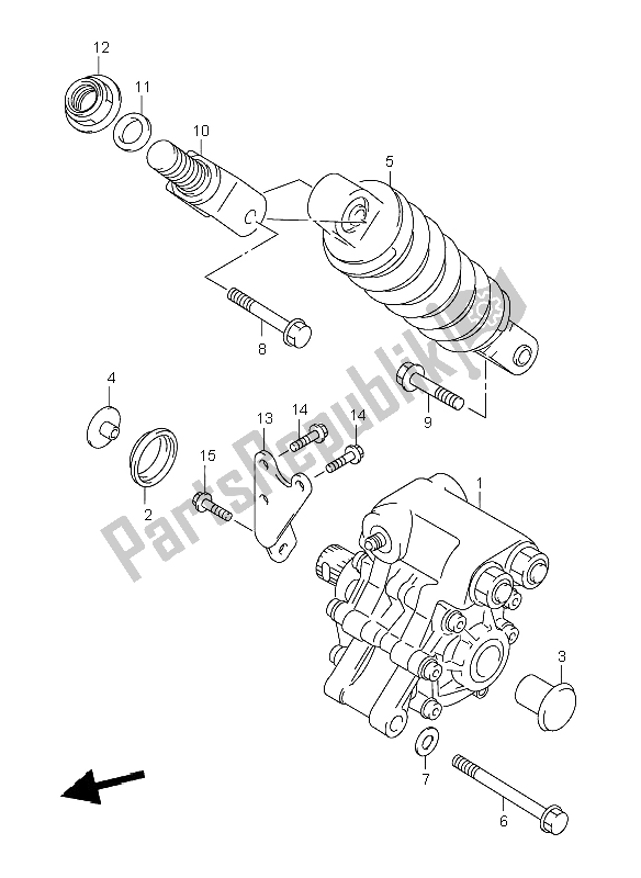 Toutes les pièces pour le Amortisseur Arrière du Suzuki TL 1000R 1999