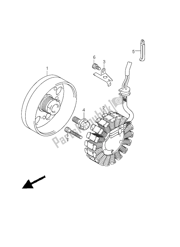 Tutte le parti per il Generatore del Suzuki GSR 750 2011