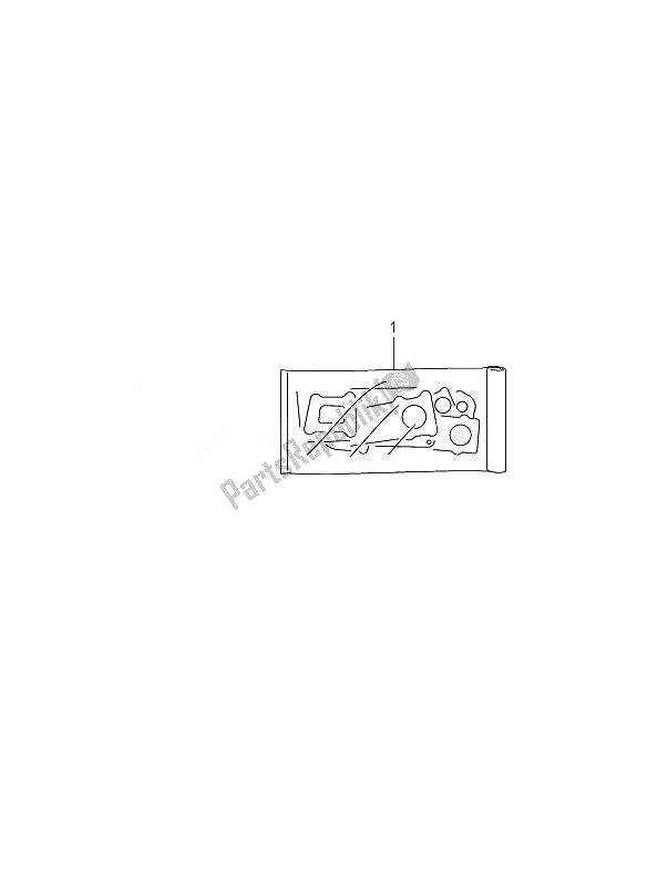 All parts for the Gasket Set of the Suzuki SV 650 SA 2010