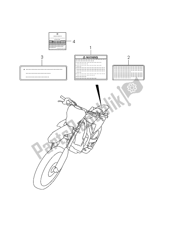Tutte le parti per il Etichetta (e33) del Suzuki RMX 450Z 2011