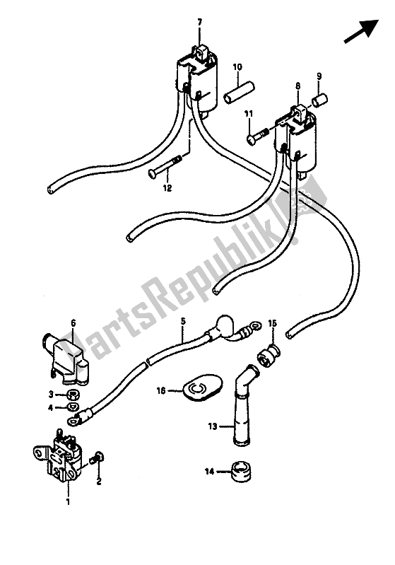 Toutes les pièces pour le électrique du Suzuki GSX R 1100 1986