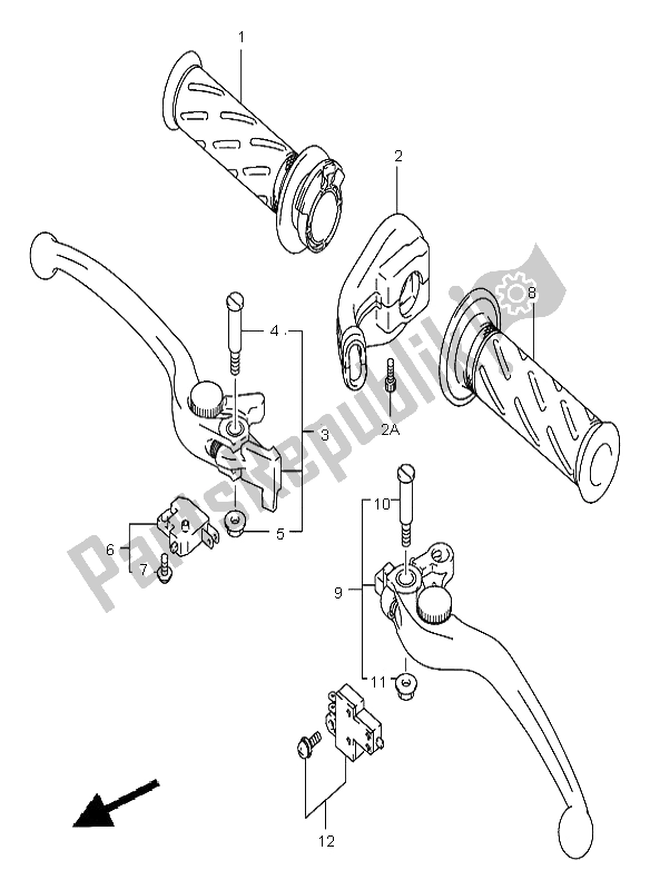 Wszystkie części do D? Wignia Klamki Suzuki GSX 1400 2002