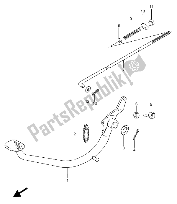 Todas las partes para Freno Trasero de Suzuki GN 250 1993