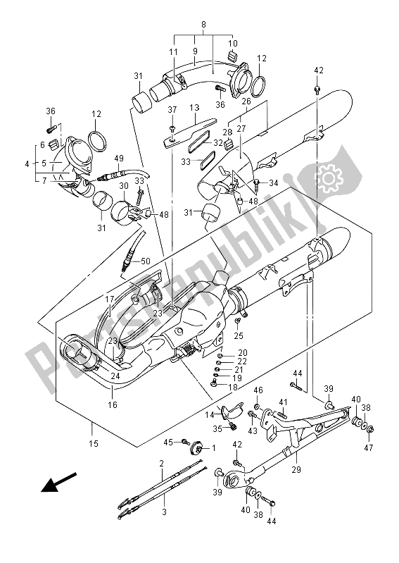 Tutte le parti per il Silenziatore del Suzuki VZR 1800 NZR M Intruder 2012