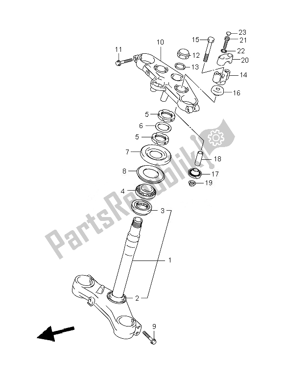 Todas las partes para Vástago De Dirección de Suzuki DL 1000 V Strom 2010