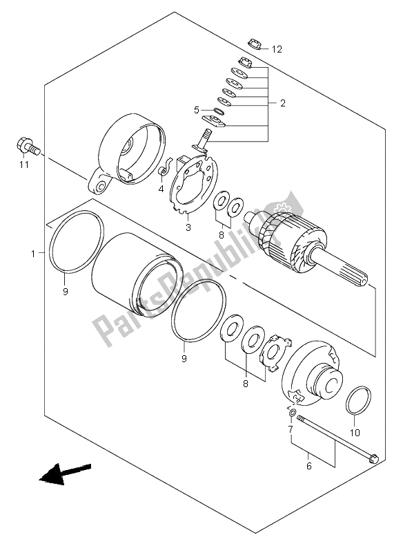 Todas las partes para Motor De Arranque de Suzuki SV 650 NS 2000