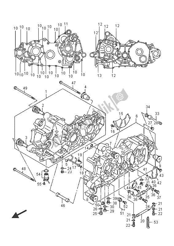 Todas las partes para Caja Del Cigüeñal de Suzuki AN 650Z Burgman Executive 2016