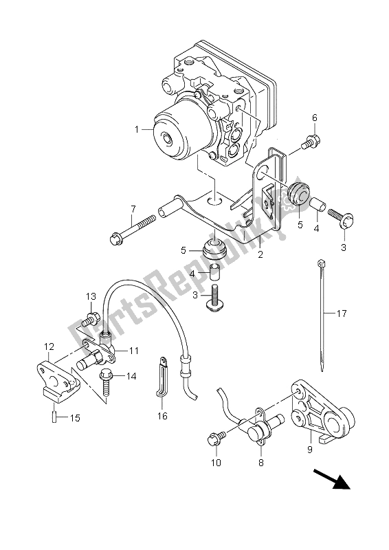 Tutte le parti per il Unità Idraulica (an650a-az) del Suzuki AN 650 AAZ Burgman Executive 2008