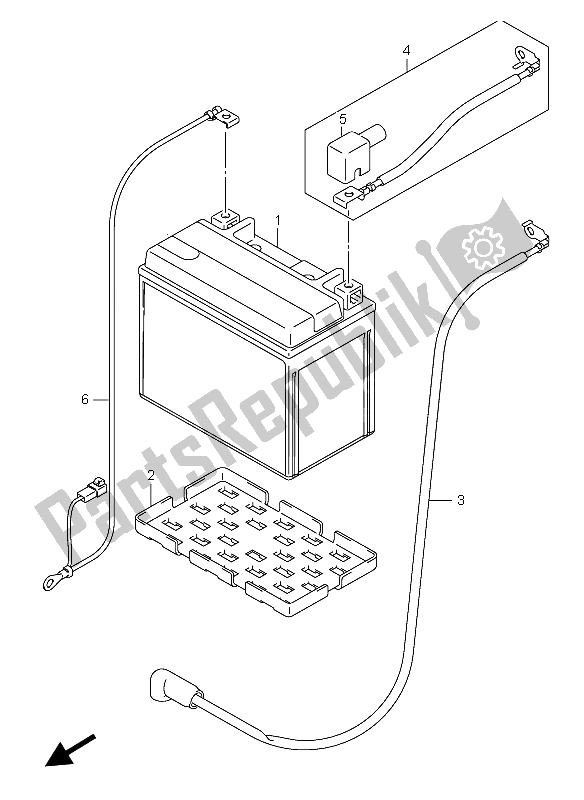 Tutte le parti per il Batteria del Suzuki GSX R 600 2004