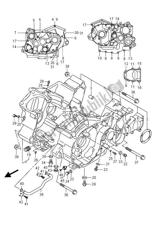 Alle onderdelen voor de Carter van de Suzuki VL 800B Intruder 2014