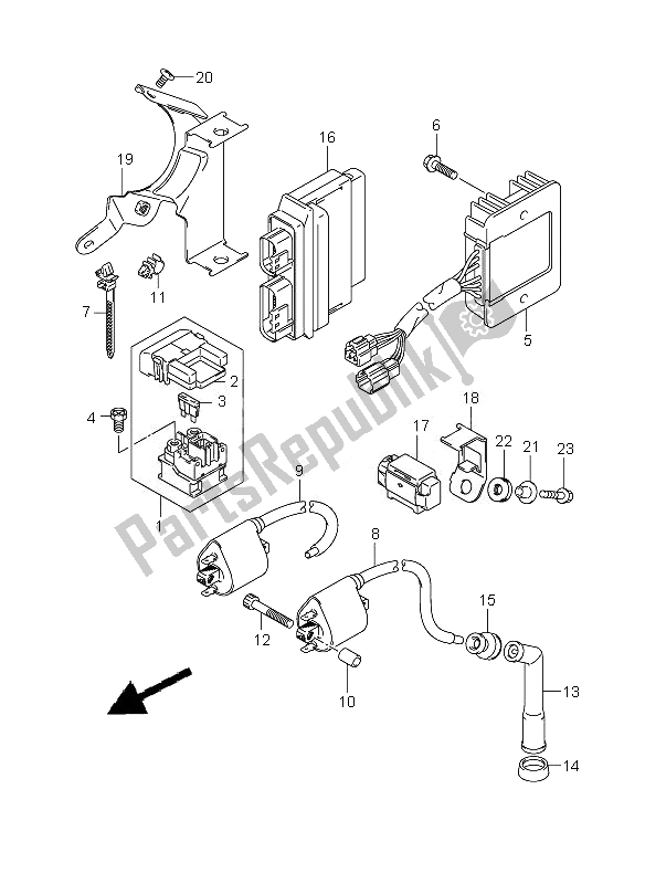 Toutes les pièces pour le électrique du Suzuki VZ 800Z Intruder 2007