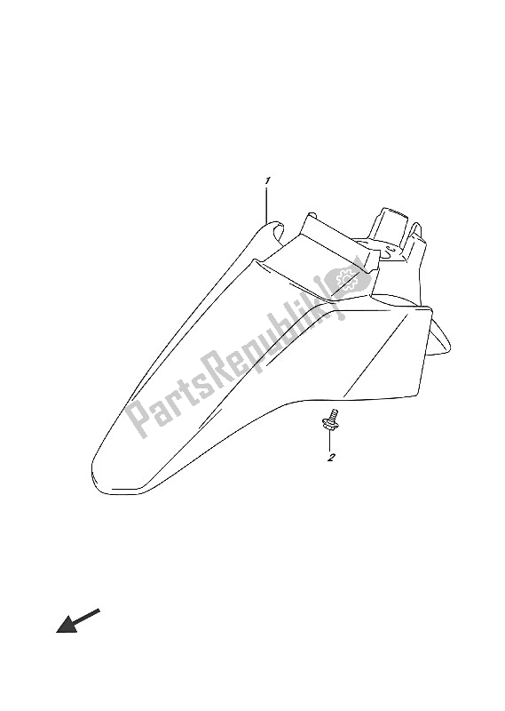 Tutte le parti per il Parafango Anteriore del Suzuki Address 110 2016