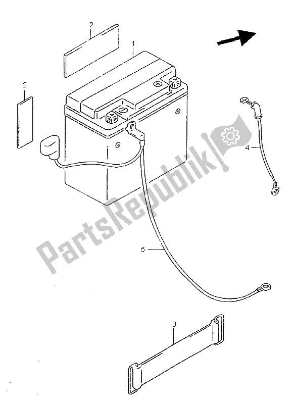 Toutes les pièces pour le Batterie du Suzuki GZ 125 Marauder 1998