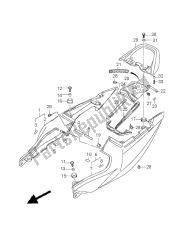 couvercle de queue de siège (sv1000s-s1-s2)