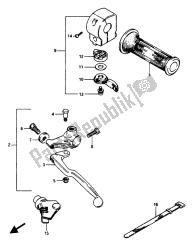 interruptor da manopla esquerda (gsx1100e)