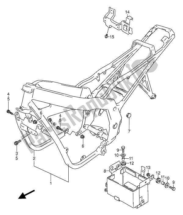 Wszystkie części do Rama Suzuki GS 500 EEU 1994