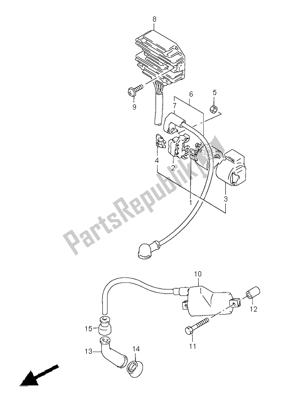 Todas las partes para Eléctrico de Suzuki GS 500E 2000