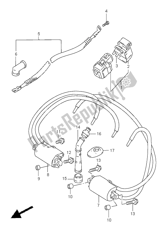 Tutte le parti per il Elettrico (gsf1200sa) del Suzuki GSF 1200 Nssa Bandit 1998