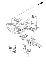 luz de combinación trasera