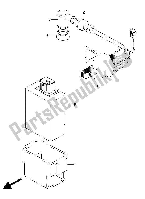 Tutte le parti per il Elettrico del Suzuki DR Z 125 SW LW 2004