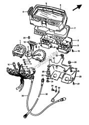 velocímetro y tacómetro (gsx550e-eu)