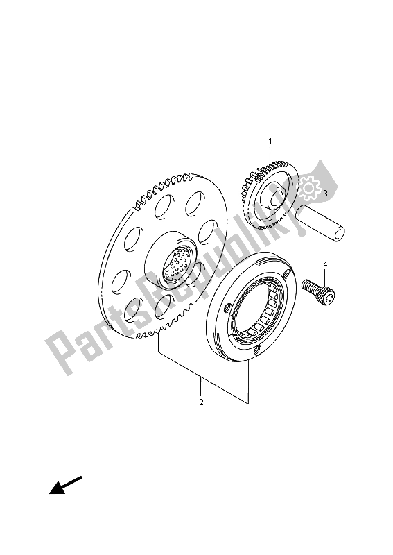 Todas las partes para Embrague De Arranque de Suzuki GW 250 Inazuma 2015