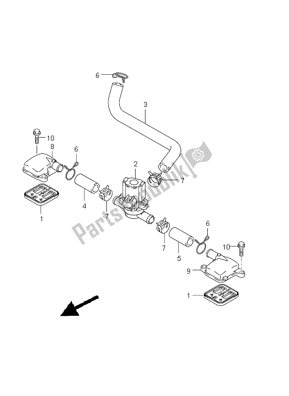 All parts for the 2nd Air of the Suzuki GSX R 1000 2009