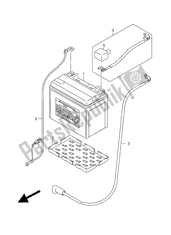 Tutte le parti per il Batteria del Suzuki GSX R 600 2010