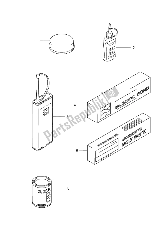 Tutte le parti per il Opzionale del Suzuki RV 125 2015