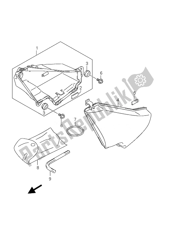 Todas las partes para Caja De Equipaje de Suzuki VZ 800 Intruder 2010