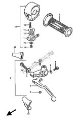 interruptor de la palanca izquierda (gsx550e)