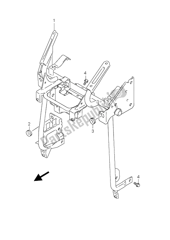 Toutes les pièces pour le Orthèse De Bouclier De Jambe du Suzuki AN 650A Burgman Executive 2006