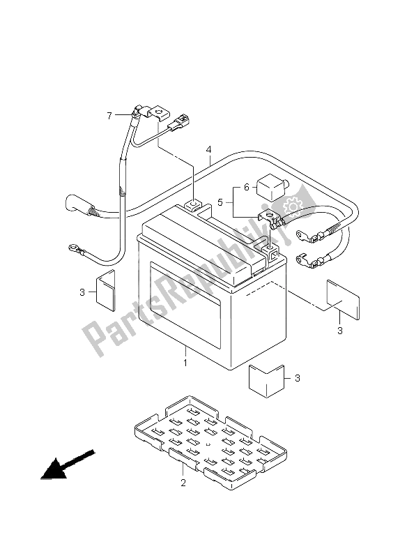 Todas las partes para Batería de Suzuki GSX 1300R Hayabusa 2009