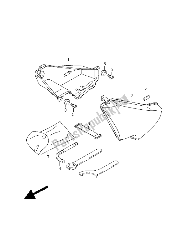 Todas las partes para Caja De Equipaje de Suzuki VZ 800Z Intruder 2009