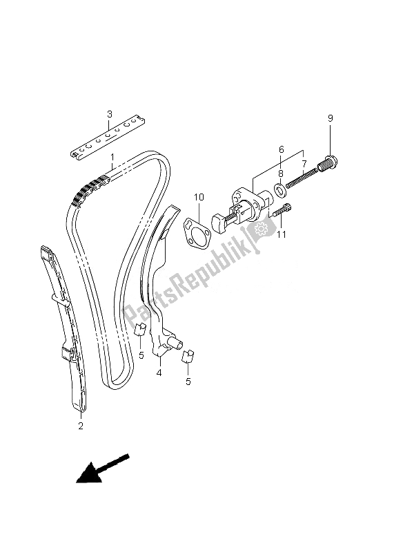 Todas las partes para Cadena De Levas de Suzuki GSF 650 Nsnasa Bandit 2010