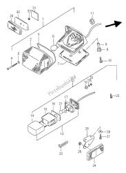 luz de combinación trasera