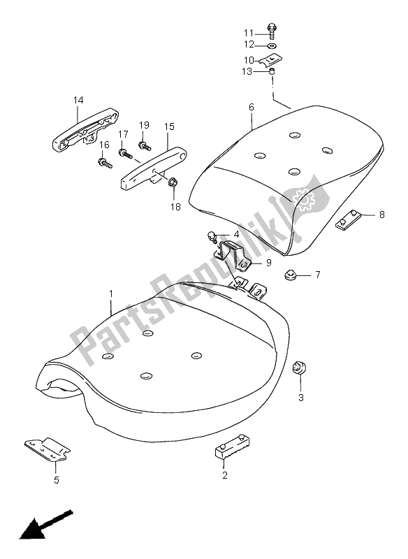 Wszystkie części do Siedzenie (e22) Suzuki VS 1400 Intruder 1996