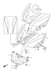 coperchio anteriore serbatoio carburante (gsx-r1000a)