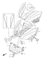 tapa delantera del tanque de combustible (gsx-r1000a)