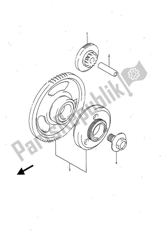 Todas las partes para Embrague De Arranque de Suzuki GSX R 1100 1991