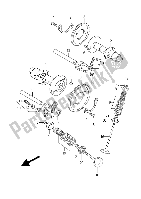 Wszystkie części do Wa? Ek Rozrz? Du I Zawór Suzuki VZ 1500 Intruder 2009